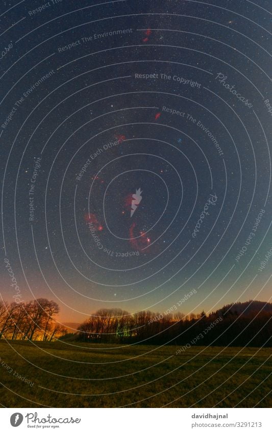 Winterhimmel Ultraweitwinkel Technik & Technologie Wissenschaften Fortschritt Zukunft Astronomie Kunst Umwelt Natur Landschaft Himmel Wolkenloser Himmel