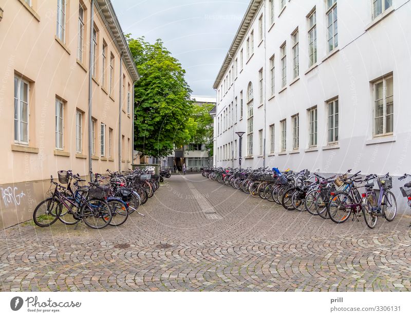 Oldenburg in Germany Haus Kultur Stadt Altstadt Fußgängerzone Bauwerk Gebäude Architektur Fassade Straße Wege & Pfade Tradition zweirad fahrrad Gasse