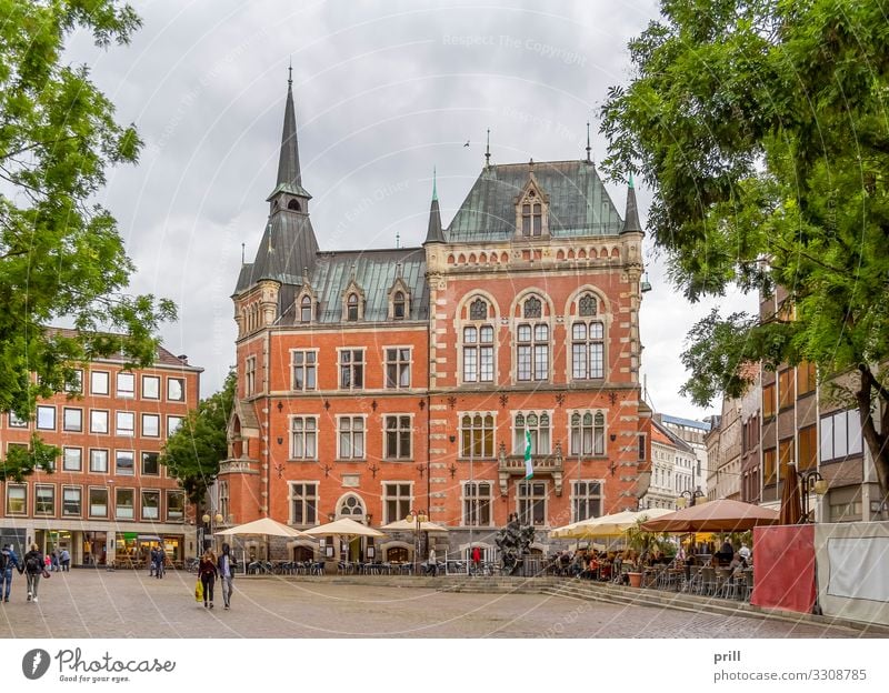 Oldenburg in Germany Haus Kultur Stadt Altstadt Fußgängerzone Marktplatz Rathaus Bauwerk Gebäude Architektur Fassade Straße Wege & Pfade Tradition Gasse