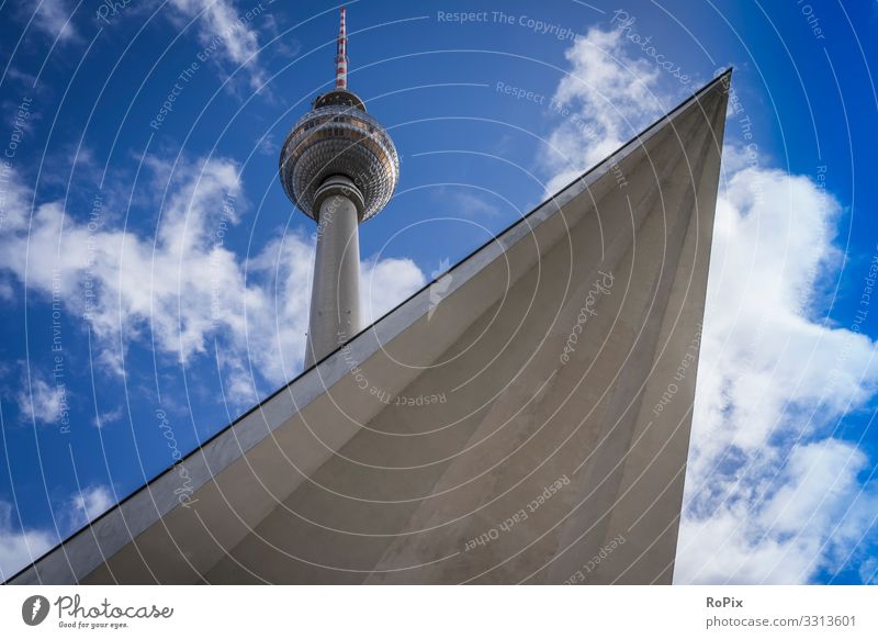 Fernsehturm am Alexanderplatz. Lifestyle Design Ferien & Urlaub & Reisen Tourismus Sightseeing Städtereise Wissenschaften Arbeit & Erwerbstätigkeit Beruf