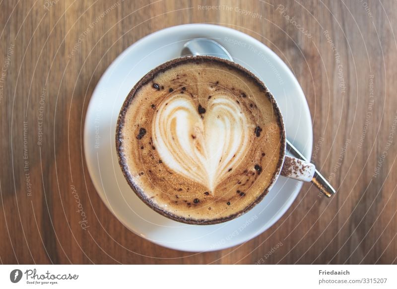 Cappuccinogenuss Kaffeetrinken Heißgetränk Tasse Glück Erholung ruhig genießen sprechen sitzen ästhetisch Duft Flüssigkeit gut heiß lecker braun Zufriedenheit