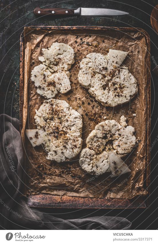 Vegan kochen mit Blumenkohl Lebensmittel Gemüse Kräuter & Gewürze Ernährung Bioprodukte Vegetarische Ernährung Diät Geschirr Stil Gesunde Ernährung Küche Design