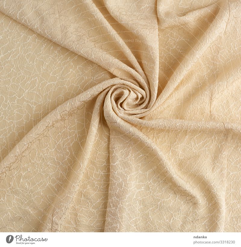 beiges Satin-Textilgewebe Reichtum elegant Design Mode Stoff hell natürlich weich gold Farbe Seide Sahne Kurve romantisch Pferch Leinwand Riffel Rippeln Glanz