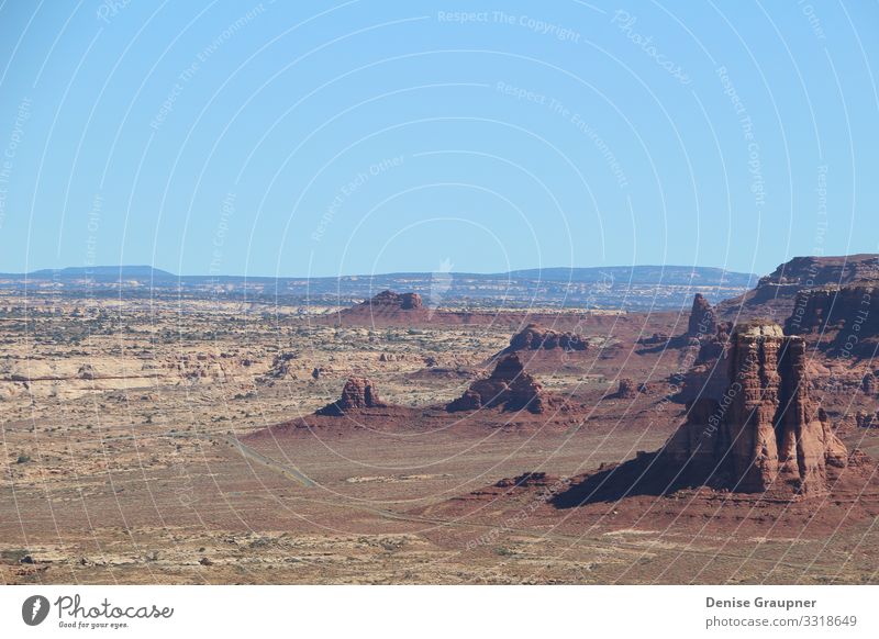 Landscape near Lake Powell Utah USA Ferien & Urlaub & Reisen Umwelt Natur Landschaft Wolkenloser Himmel Sonne Klima Klimawandel Wetter Schönes Wetter Schlucht