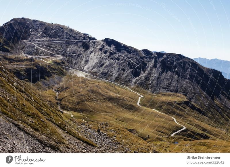 Zett alpin Erholung ruhig Ferien & Urlaub & Reisen Tourismus Sommer Berge u. Gebirge wandern Umwelt Natur Landschaft Himmel Wolkenloser Himmel Gras Moos Felsen