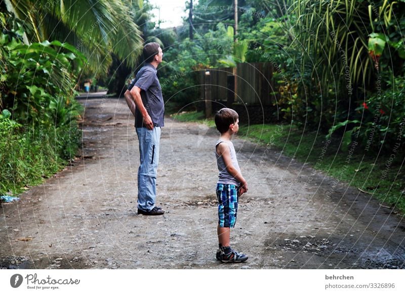 bestaunenswert cahuita Karibik Ferien & Urlaub & Reisen gemeinsam Zusammensein Familie Abenteuer Vertrauen Farbfoto Fernweh Vater Sohn Freiheit Kind Eltern