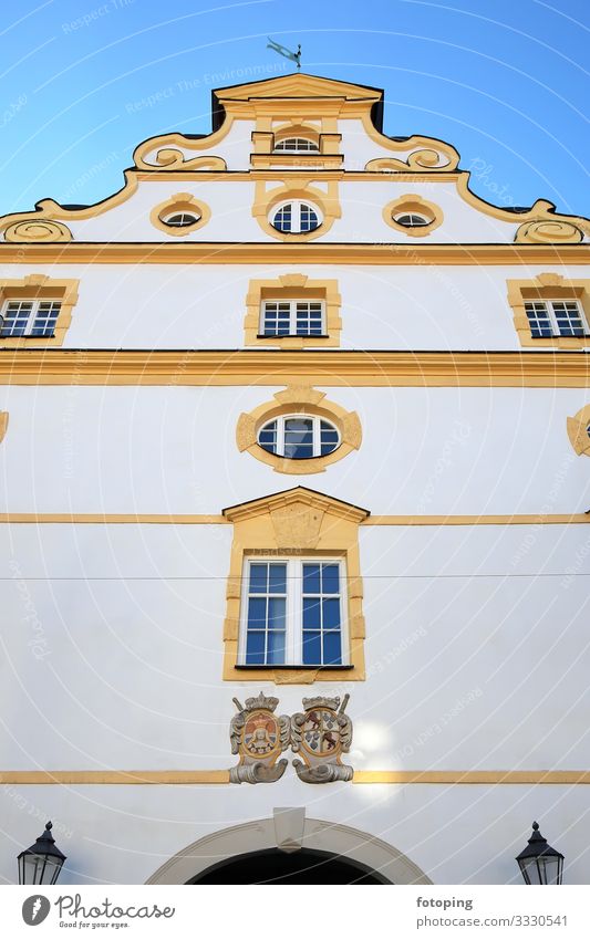 Kempten schön Tourismus Ausflug Sightseeing Städtereise Sommer Sonne Wetter Stadt Altstadt Architektur Sehenswürdigkeit Wahrzeichen Denkmal historisch blau