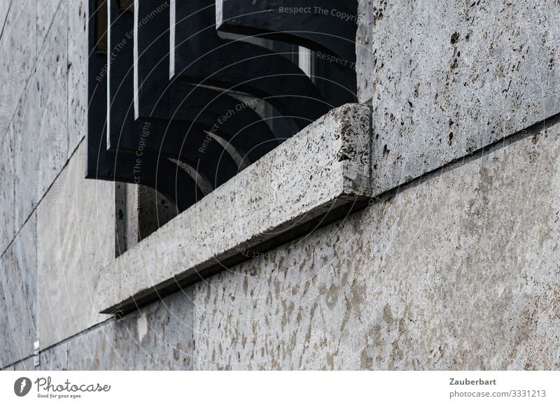 Massives Fenstergitter Berlin Berlin-Mitte Stadt Haus Bauwerk Architektur Ministerium Fassade Gitter Bundesministerium der Finanzen Stein Metall bedrohlich