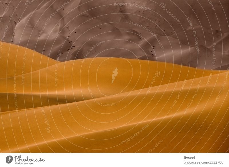 Wüstentexturen, Porzellan Erholung Natur Landschaft Sand Himmel Wolken Park Linie authentisch schön einzigartig natürlich Originalität braun orange Einsamkeit