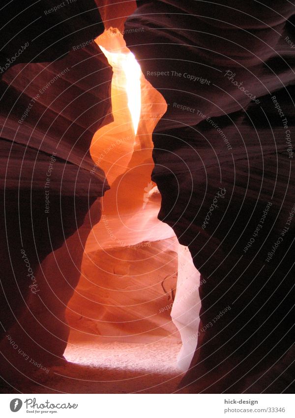 rote schlucht Schlucht Sandstein Licht Spalte antilope canyon USA light red sandstone