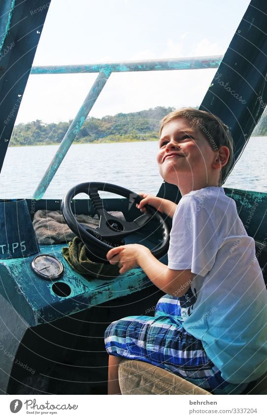 ich kann das! Zufriedenheit Glück Begeisterung Ferne Fernweh Freiheit Außenaufnahme Ferien & Urlaub & Reisen Abenteuer Ausflug Farbfoto Kindheit Costa Rica