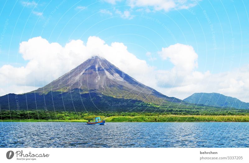 faszination welt Sonnenlicht Kontrast Schatten Licht Tag Außenaufnahme Farbfoto Berge u. Gebirge Wellen Wasser traumhaft Fernweh Wasserfahrzeug Vogel