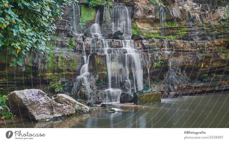 Wasserfall Umwelt Natur Landschaft Urelemente Teich Bach Fluss Schwimmen & Baden Freude Ferien & Urlaub & Reisen Portugal frisch Farbfoto Außenaufnahme