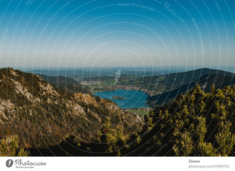 Schliersee vom Brecherspitz 2018 brecherspitze spitzing wandern schliersee bayern bäume sträucher panorama alpen voralpen wanderweg aussicht herbst Natur