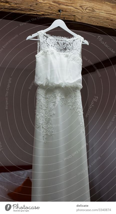 Brautkleid Hochzeit Kleid Frau Farbfoto Liebe elegant Tag Erwachsene feminin Feste & Feiern Stil Freude Fröhlichkeit Mode Romantik heiraten Bräutigam