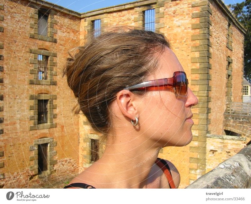 cool sunglasses Ruine Brille Sonnenbrille Frau Ferien & Urlaub & Reisen Tasmanien Architektur