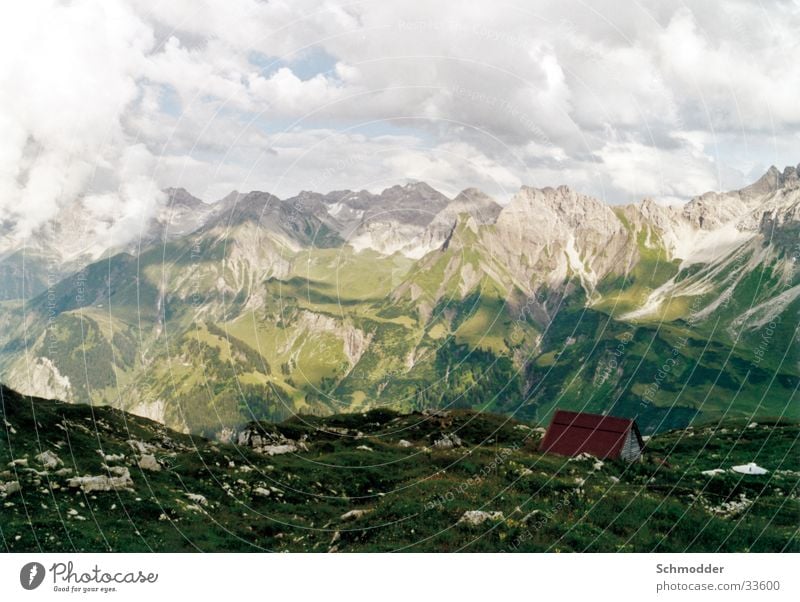 Berglandschaft Berge u. Gebirge Berghütte