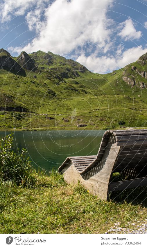 Bergsee Wellness Zufriedenheit Erholung ruhig Meditation Schwimmen & Baden Ferien & Urlaub & Reisen Sommer Sommerurlaub Berge u. Gebirge Natur Landschaft