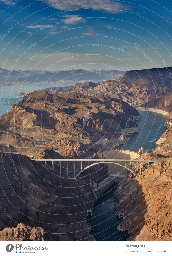 Hoover Dam - Hoover Dam Bypass - Colorado River Bridge - USA Umwelt Natur Landschaft Luft Wasser Himmel Sonne Fluss Amerika Brücke bauen fliegen Blick schön