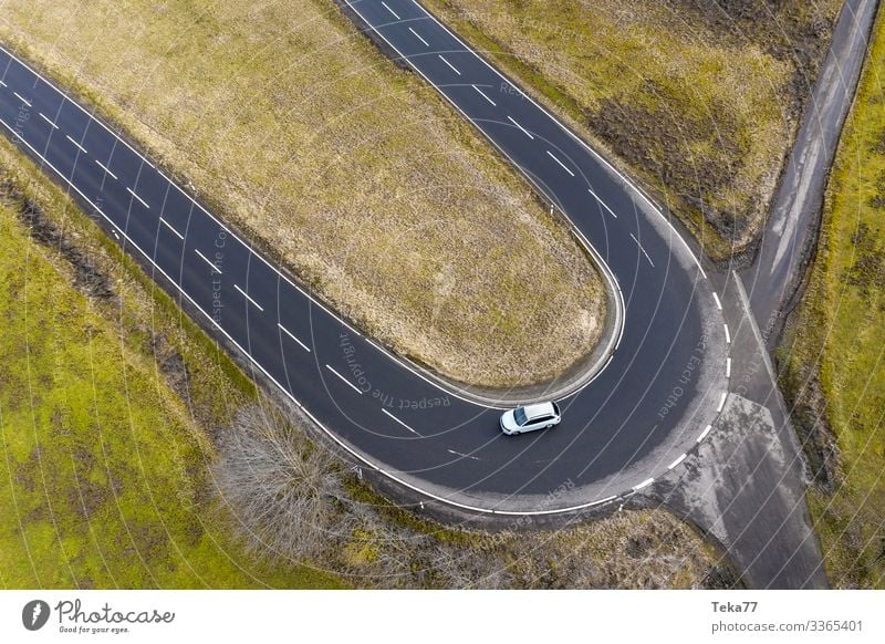 #Auto von Oben #1 Winter Verkehr Verkehrsmittel Verkehrswege Autofahren ästhetisch Zufriedenheit Straße straße von oben Farbfoto Außenaufnahme Luftaufnahme