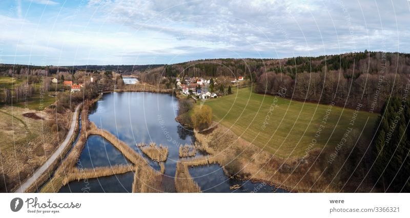 Bird's-eye view of Augsburg's Western Forests Natur Landschaft Teich gigantisch groß Unendlichkeit Augsburg Western Forests Burgwalden Fish farming animal bird