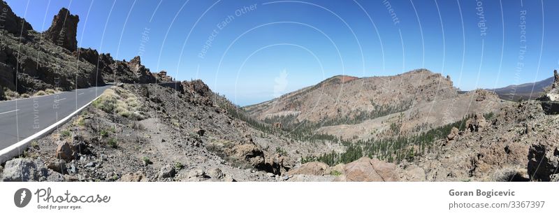 Teide-Nationalpark auf Teneriffa, Spanien schön Sommer Insel Berge u. Gebirge Umwelt Natur Landschaft Himmel Park Stein natürlich wild national Kanarienvogel