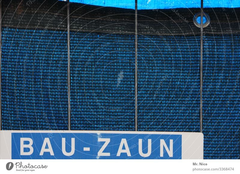 hey buddy ! Stadt blau Sichtschutz Bauzaun Sicherheit Metall Öse Baustelle Zaun Abdeckung Hinweisschild Folie Gitter Barriere Handwerk Arbeit & Erwerbstätigkeit