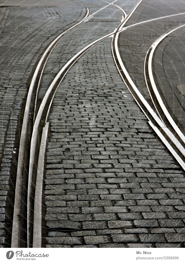 Nächster Halt Eigelstein Stadt Verkehr Berufsverkehr Bahnfahren Schienenverkehr Eisenbahn S-Bahn Straßenbahn Gleise Weiche Schienennetz Wege & Pfade