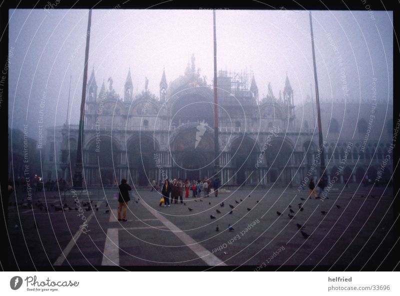 novembernebel in venedig Europa Italien Venedig November stimmung.nebel marcusplatz duomo di san marco