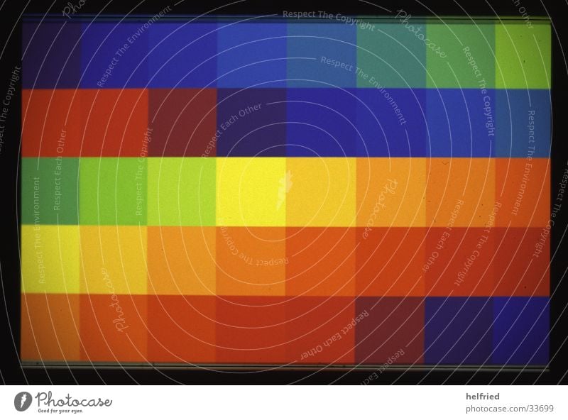 spektrum spektral Quadrat rot gelb grün dunkel Dinge Farbe blau hell Kontrast