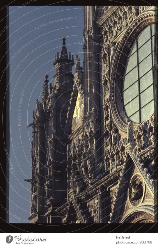 duomo di siena Italien Europa Toskana Orvieto Gotik Dom von Pisa Architektur Detailaufnahme Vorderseite