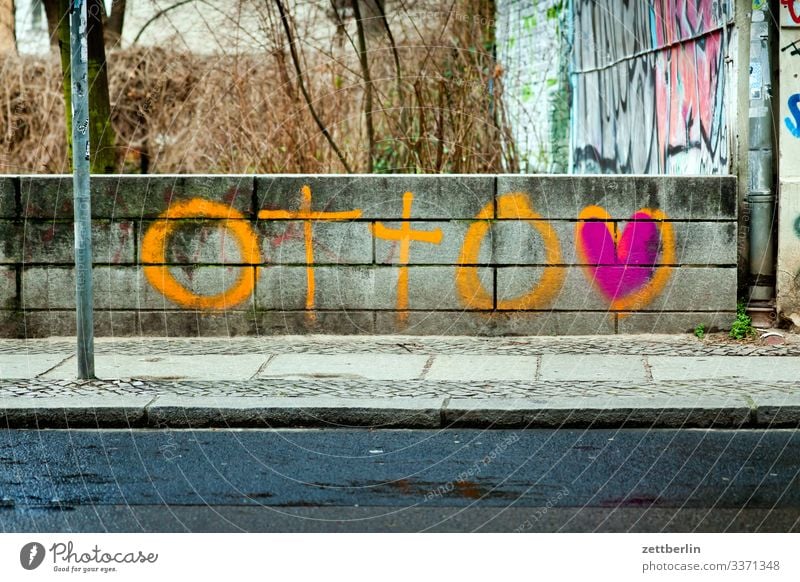 Otto <3 Architektur Berlin Großstadt Deutschland Hauptstadt Haus Mauer Stadtzentrum Berlin-Mitte Platz Stadtleben Lebensraum otto Schriftzeichen Beschriftung