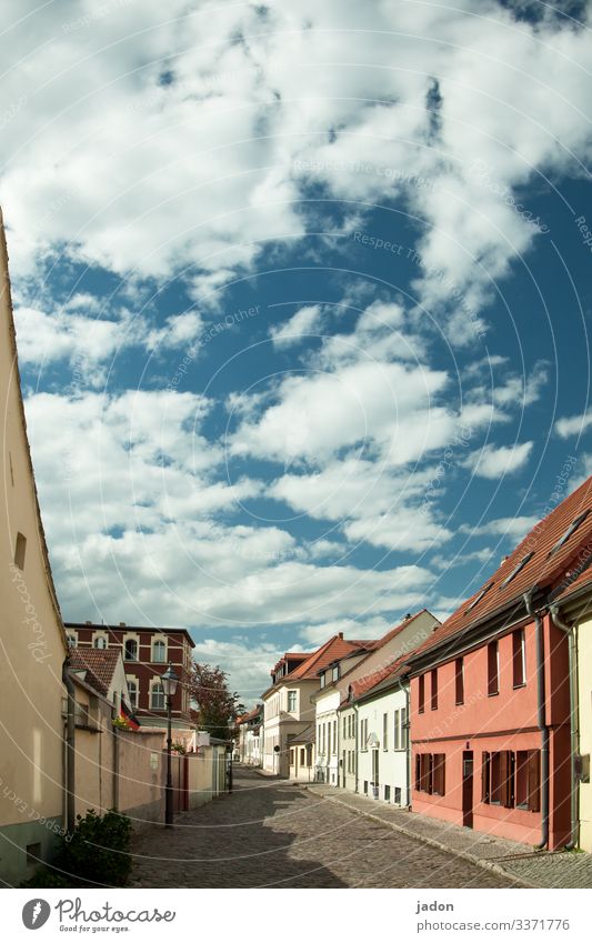 auf besonderen wunsch. Reichtum Sightseeing Himmel Wolken Schönes Wetter Werder / Havel Stadt Altstadt Haus Gebäude Mauer Wand Fassade Straße Wege & Pfade alt