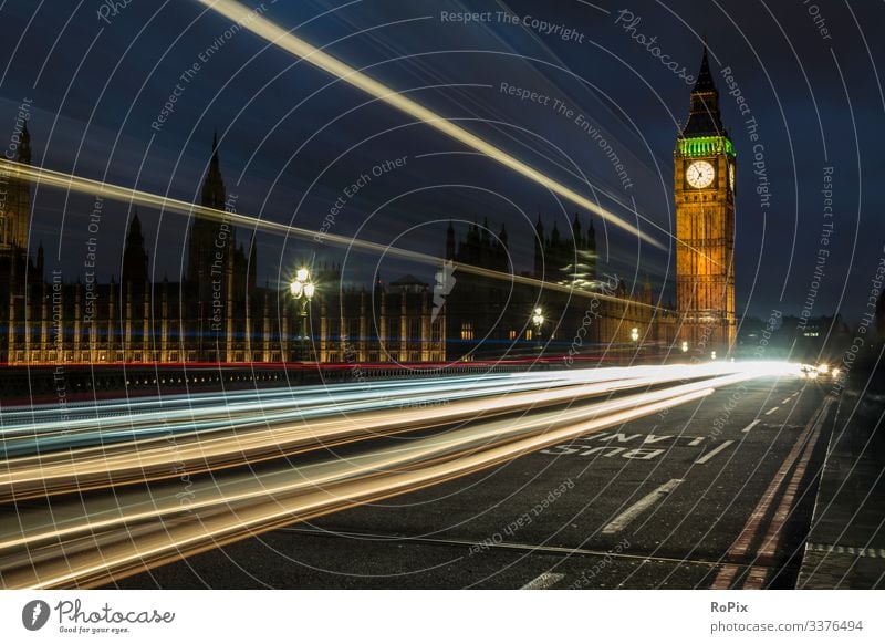 Verkehr auf der Westminster Bridge. Lifestyle Design Ferien & Urlaub & Reisen Tourismus Sightseeing Städtereise Arbeit & Erwerbstätigkeit Beruf Wirtschaft