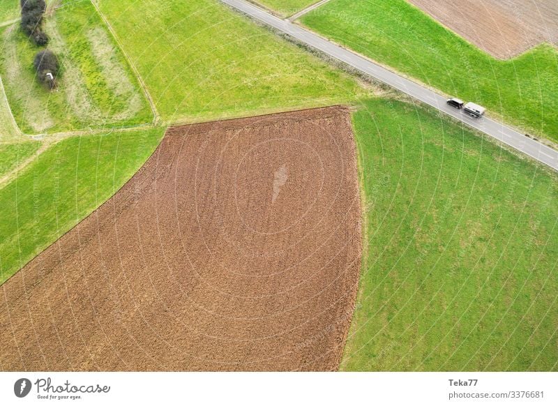 #Landwirtschaft von Oben Winter Umwelt Natur Landschaft Wiese Feld ästhetisch Farbfoto Außenaufnahme Luftaufnahme