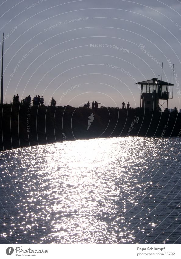 St. Kilda Port Melbourne Meer Strandleben Australien Bucht Siluette