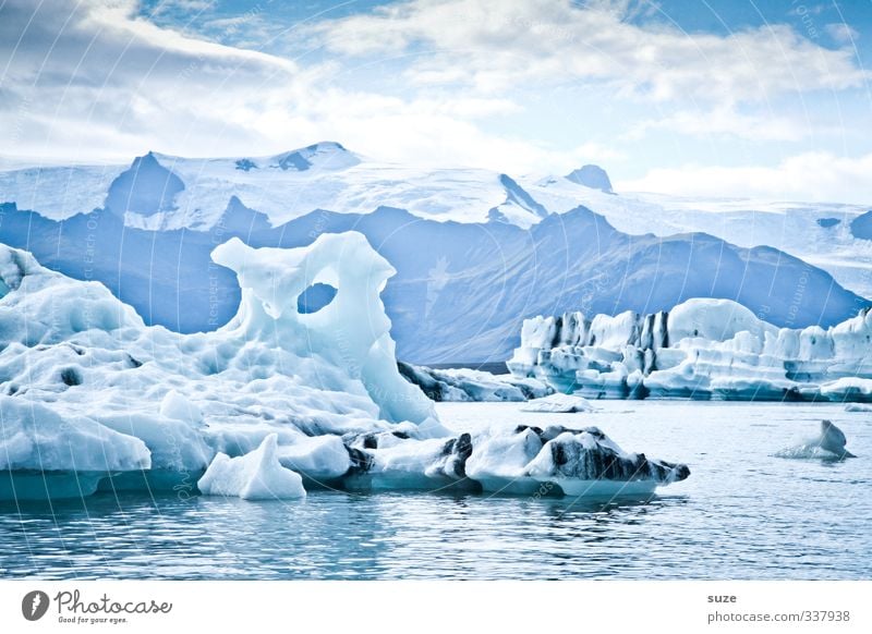 Cool Water Ferien & Urlaub & Reisen Meer Winter Umwelt Natur Landschaft Urelemente Wasser Himmel Wolken Horizont Klima Klimawandel Eis Frost außergewöhnlich