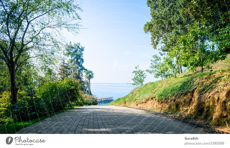 Ferien & Urlaub & Reisen Tourismus Sommer Meer Natur Landschaft Pflanze Himmel Wolken Horizont Herbst Klima Baum Gras Park Küste Fußgänger Straße Wege & Pfade