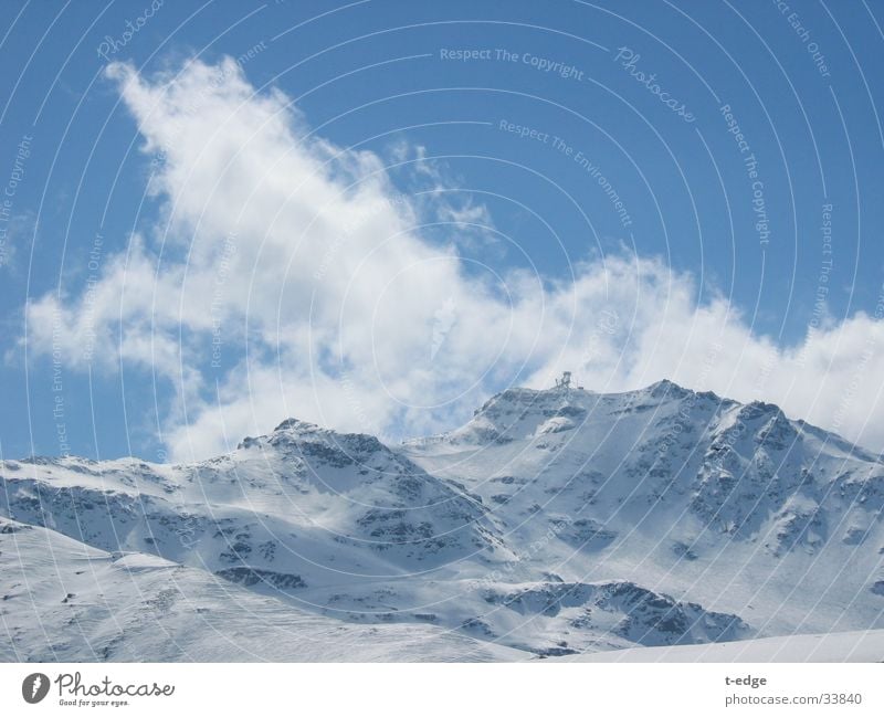 Val Thornes Wolken Val Thorens Berge u. Gebirge Sonne Schnee