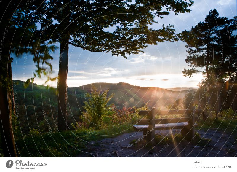 Ausblick Ferien & Urlaub & Reisen Ausflug Abenteuer Ferne Freiheit Sightseeing Berge u. Gebirge Natur Landschaft Sonnenaufgang Sonnenuntergang Schönes Wetter