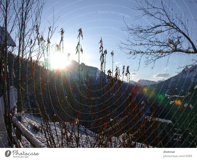 Sonnenaufgang Winter Schnee