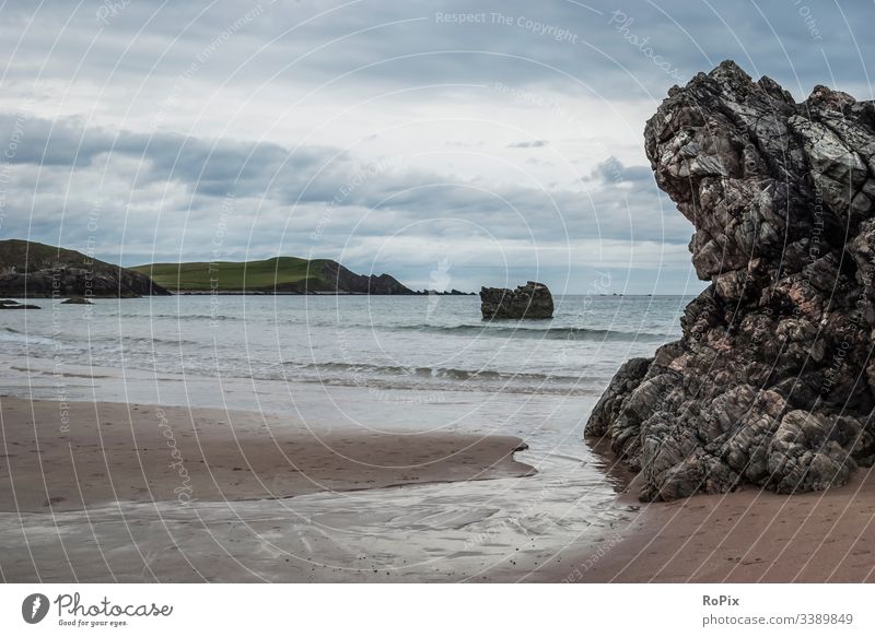 Bucht in den schottischen highlands. Landschaft Küste Schottland scotland Steilküste England landscape Meer Nordsee Naturschutzgebiet Landschaftsschutzgebiet