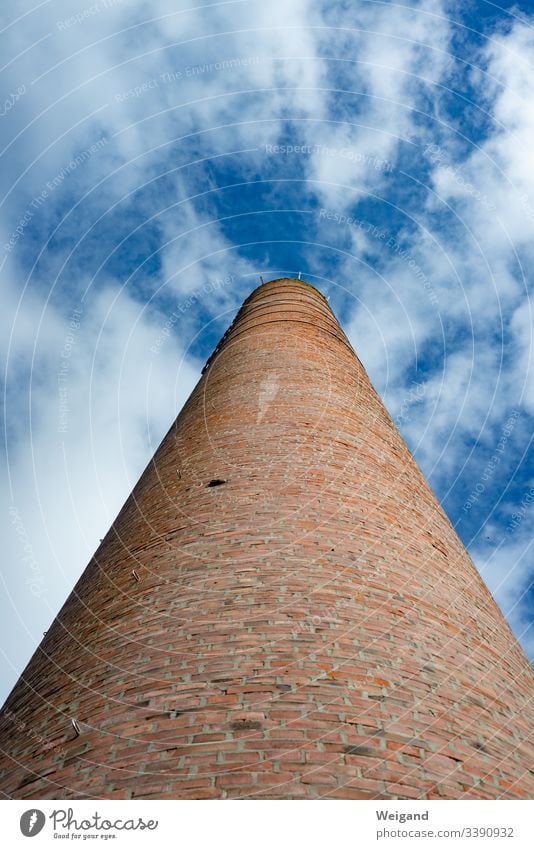 Schornstein Klima Klimawandel Industrie Industrieanlage Himmel blau Umweltverschmutzung Außenaufnahme Abgas Energiewirtschaft Kohlendioxid Luftverschmutzung