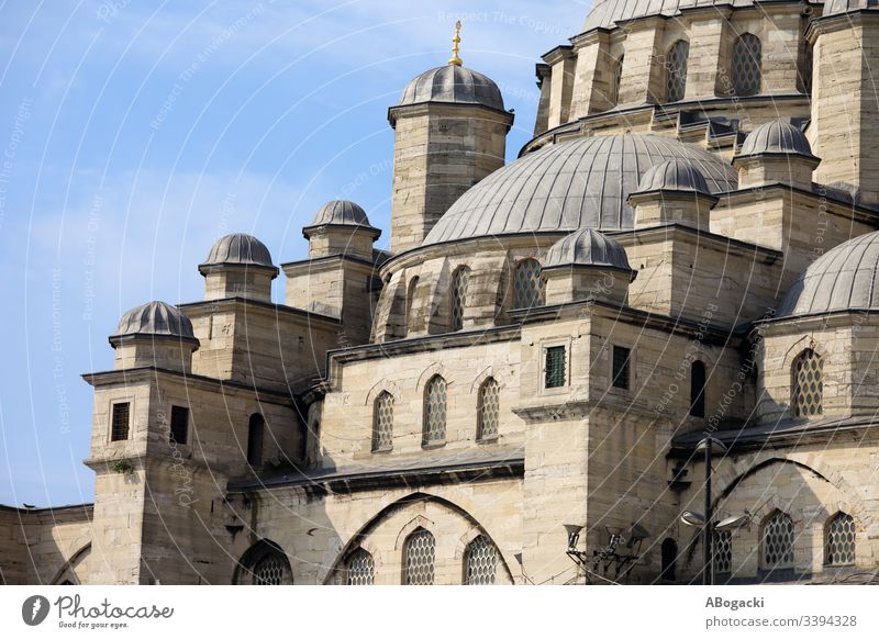 Neue Moschee in Istanbul Truthahn historisch Wahrzeichen Gebäude religiös Struktur Architektur Außenseite im Freien Erbe camii Sultanahmet reisen Tourist