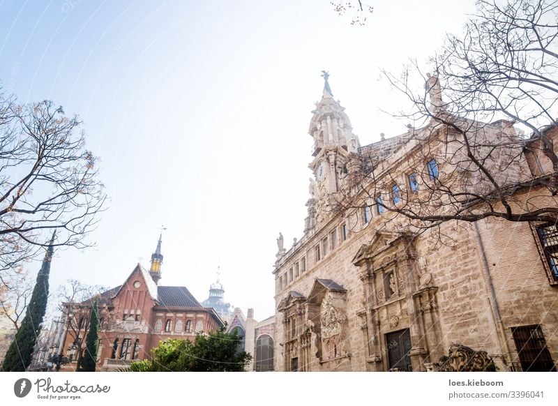 Kirche Esgelesia de Sant Joan del Mercat und zentraler Markt in Valencia, Spanien Architektur Gebäude katholisch Europa Außenseite Wahrzeichen alt Spanisch