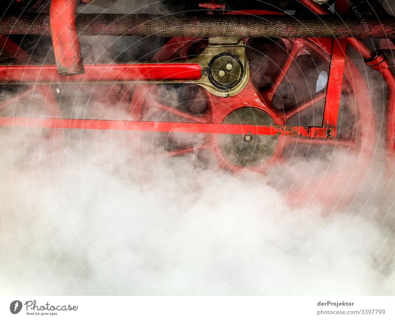 Eisenbahnromantik in Wernigerode im Harz Schmalspurbahn Ferien & Urlaub & Reisen Gleise Schienen Dampfwolke Freiheit Winter Schönes Wetter Winterurlaub Ausflug