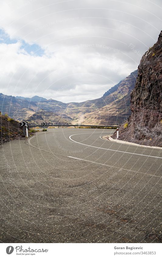 Bergstraße Natur Landschaft Insel Felsen malerisch Oma Berge u. Gebirge Kanarienvogel reisen Spanien Ausflugsziel Spanisch Wahrzeichen Straße hoch wild Wildnis