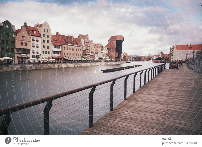 Postkarte Danzig Gdansk Polen Außenaufnahme Farbfoto Textfreiraum oben Menschenleer Textfreiraum unten Textfreiraum links Textfreiraum rechts Himmel Ostsee