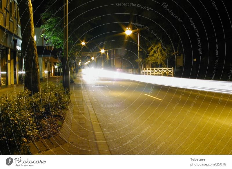 lights lang Langzeitbelichtung Licht Geschwindigkeit Fototechnik Straße PKW Bewegung