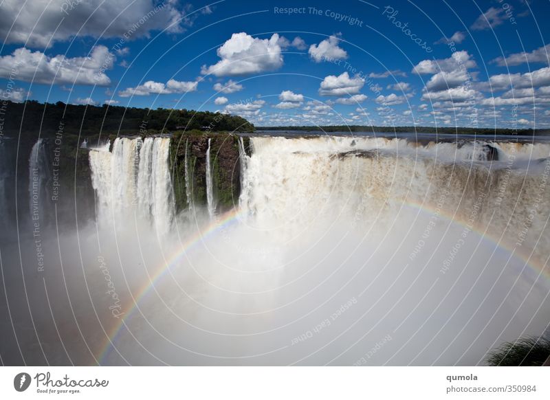 Foz do Iguazu Umwelt Natur Landschaft Wasser Wassertropfen Wärme exotisch Felsen Schlucht Flussufer Iguazu NP Wasserfall Iguazu Fälle ästhetisch fantastisch